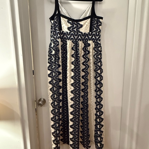 Kate Spade Sand Dune Lace Midi Dress- Black and Cream - Picture 2 of 4